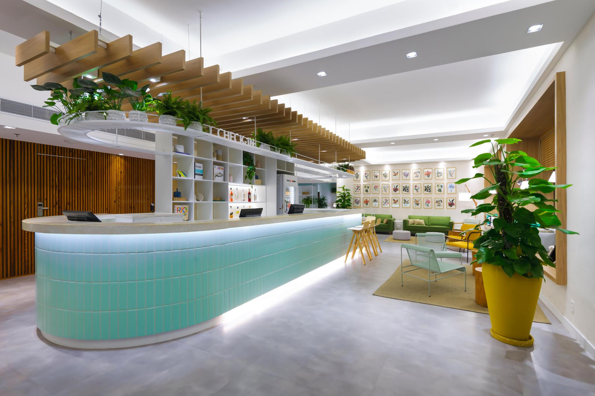 Vista Lobby B&B Hotels Rio de Janeiro Copacabana Forte