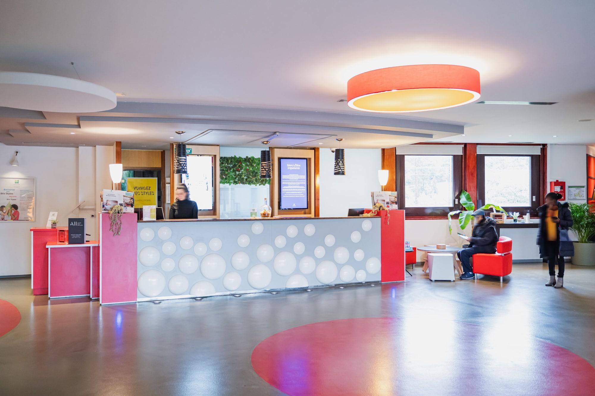 Vista Lobby ibis Styles Lyon Sud Vienne