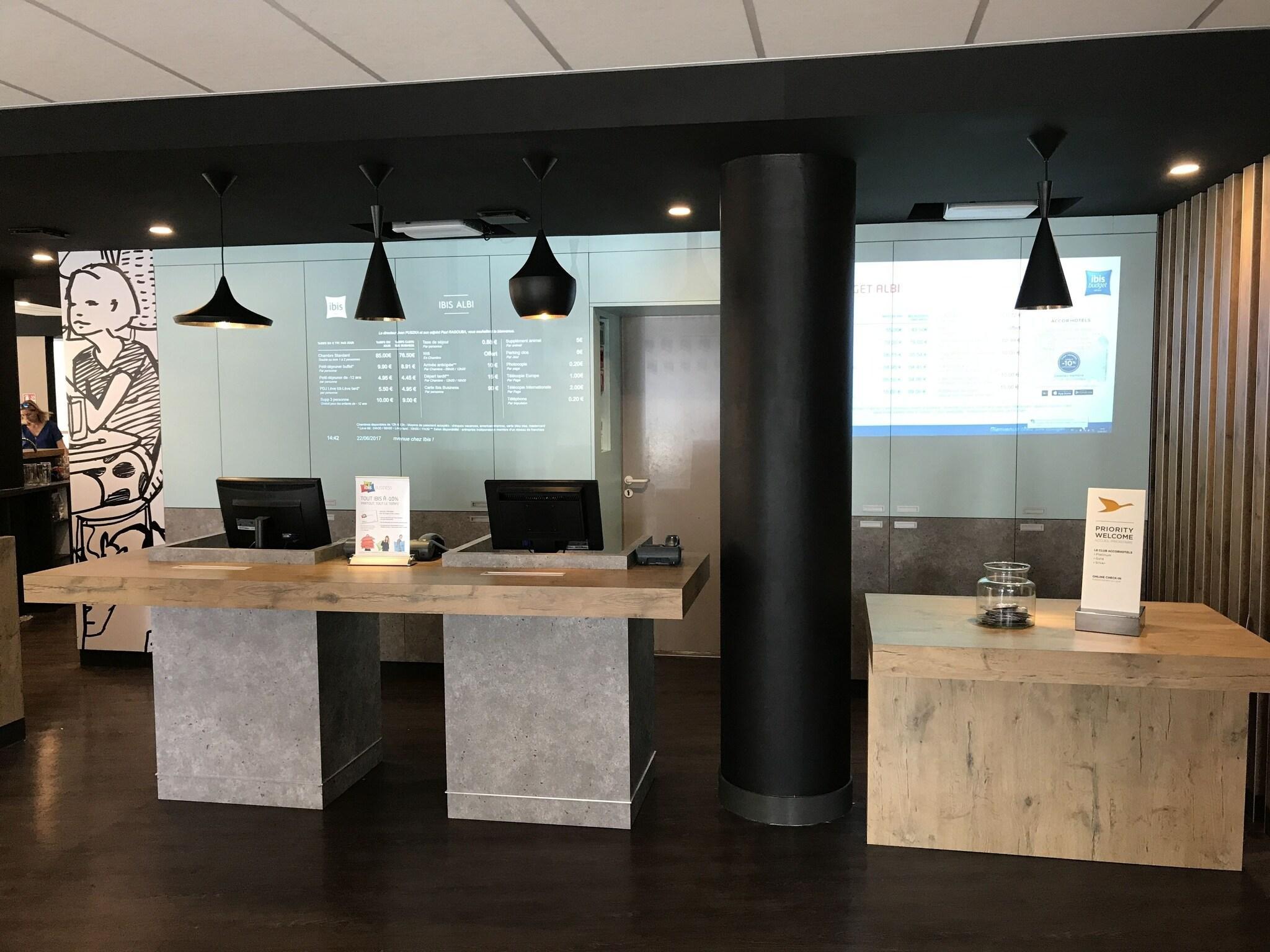 Vista Lobby ibis budget Albi Centre