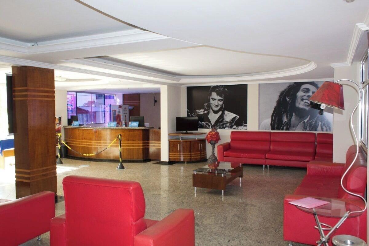 Vista Lobby HotStar Thermas Hotel com Acesso a Park Aquático