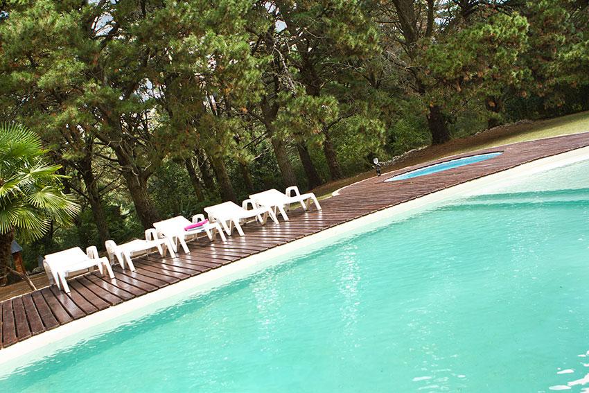 Vista Piscina Mi Casa en la Sierra