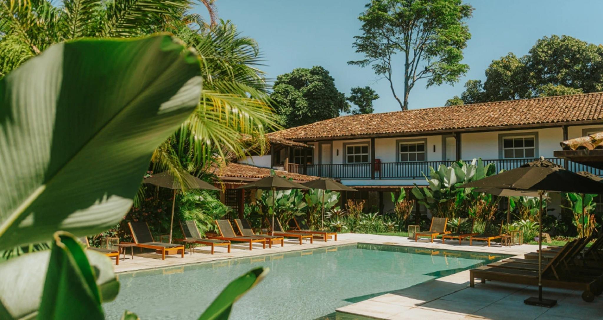 Vista Piscina Pousada Literária de Paraty