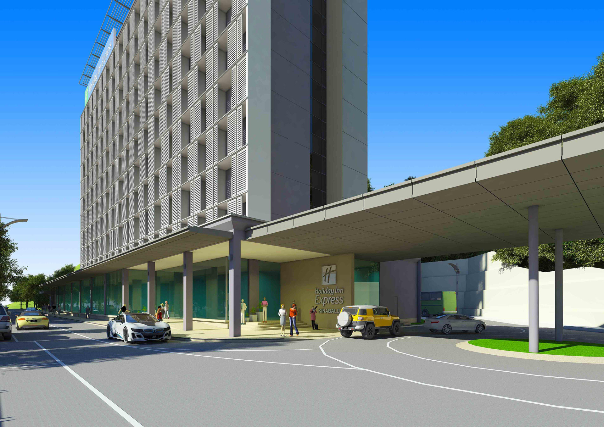 Vista Exterior Holiday Inn Express Kota Kinabalu City Centre by IHG