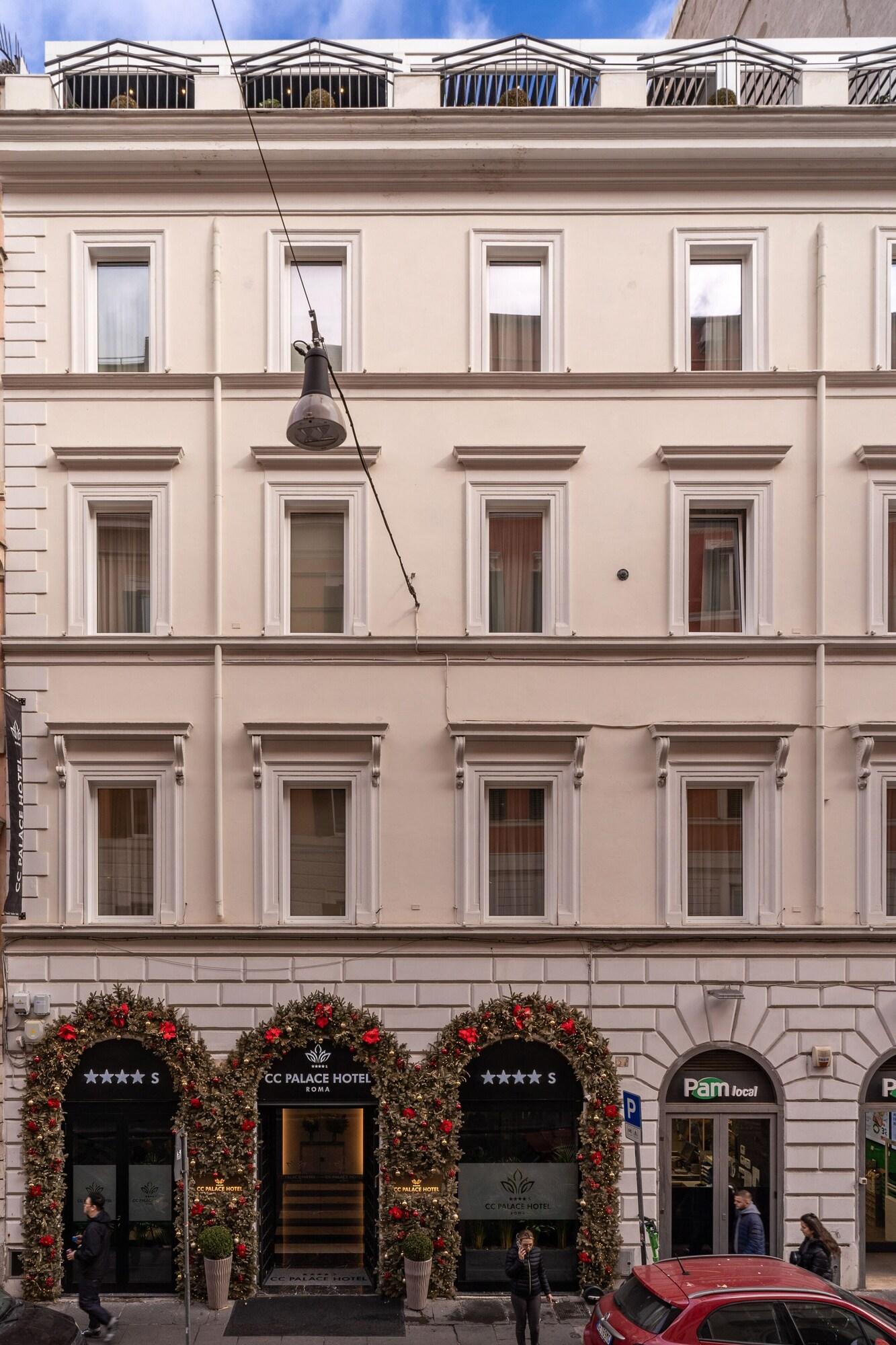 Vista Exterior CC Palace Hotel Roma