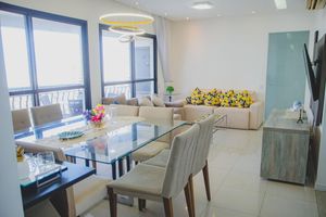 Aluguel por temporada - Apartamento c Varanda Ar Piscina Sauna e Hidro