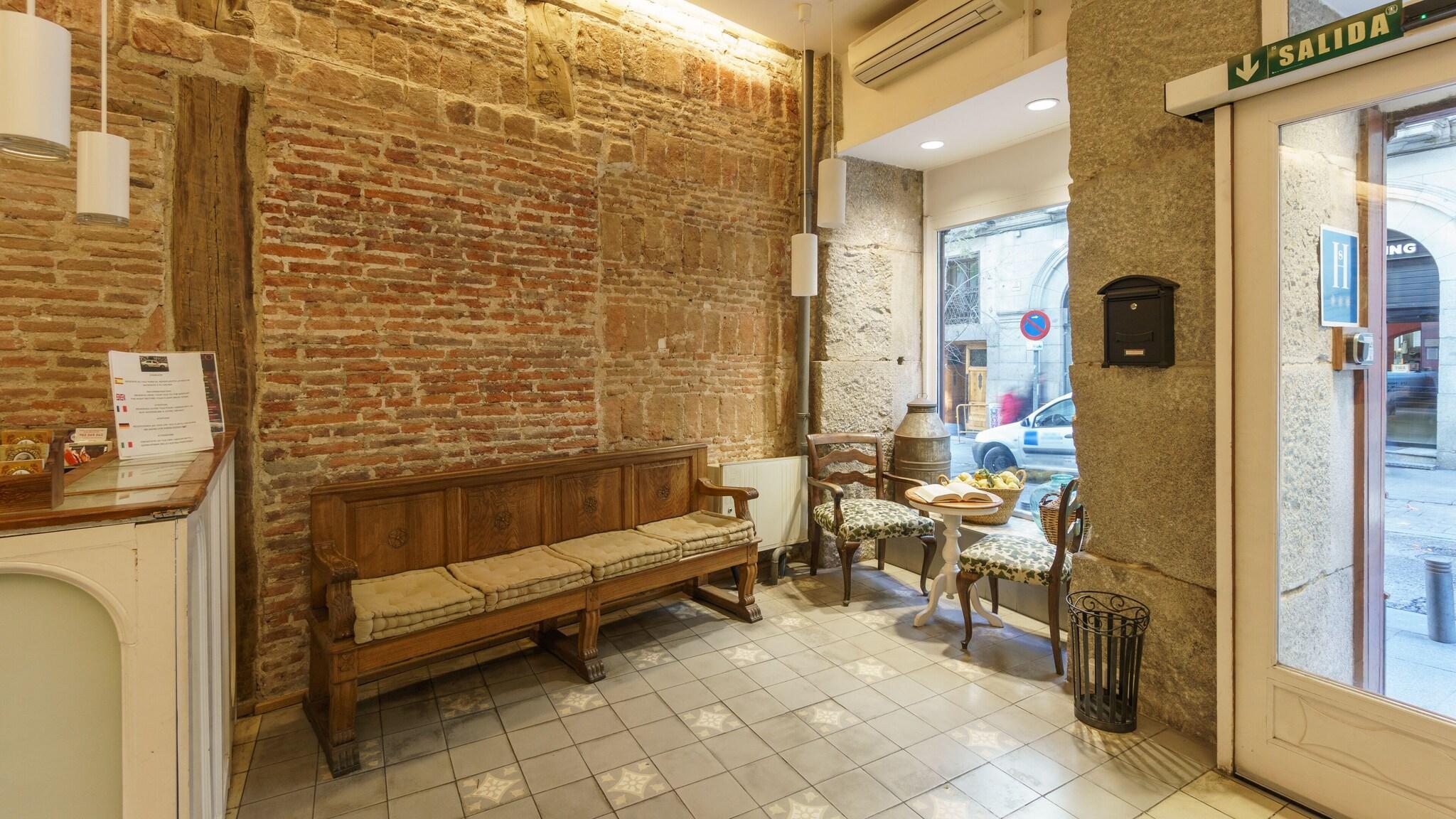 Vista Lobby Hostal Madrid