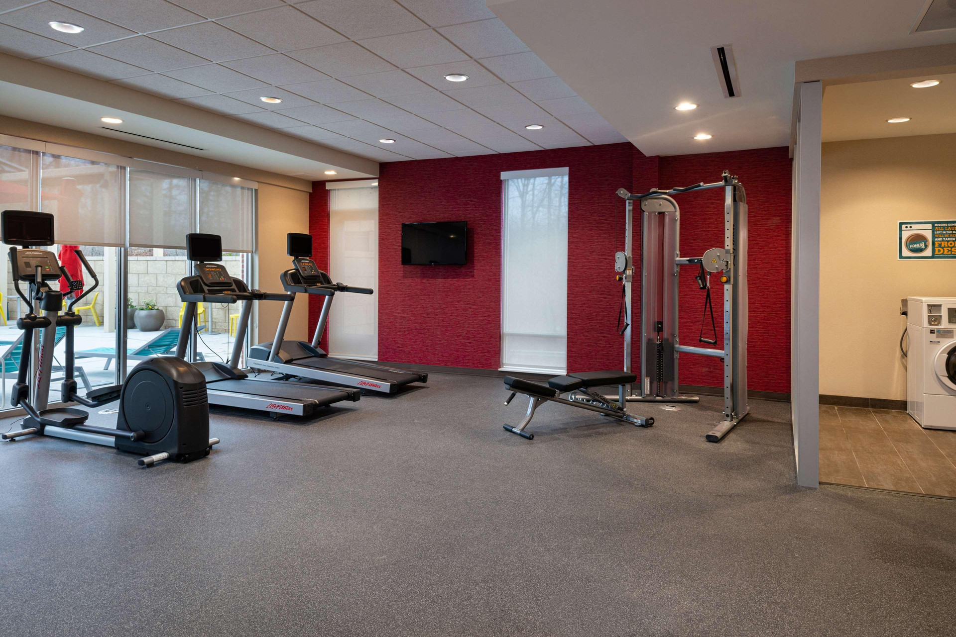 Gimnasio Home2 Suites by Hilton Charlotte Mooresville