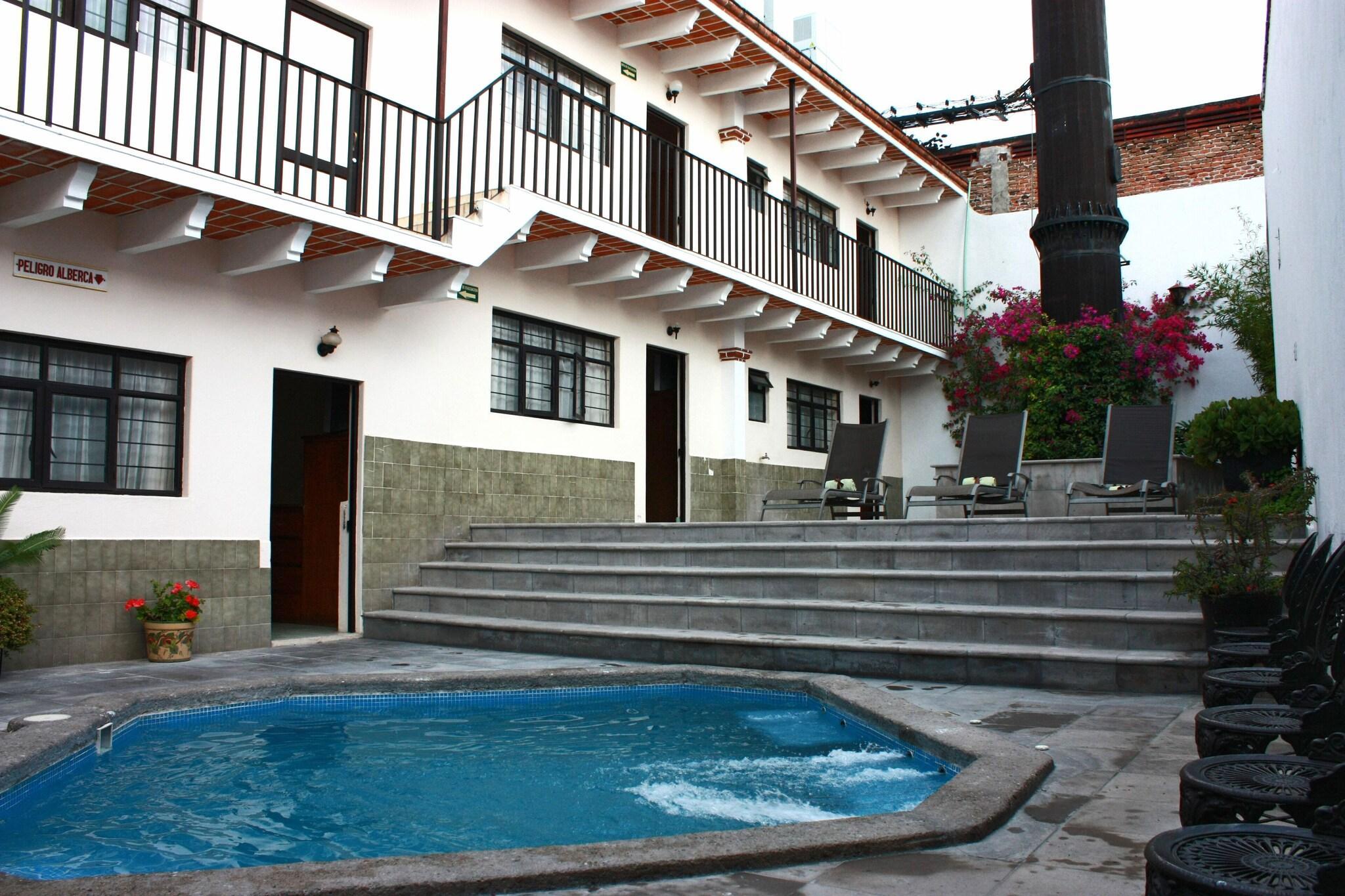 Vista Piscina Hotel Casa Blanca Tequisquiapan