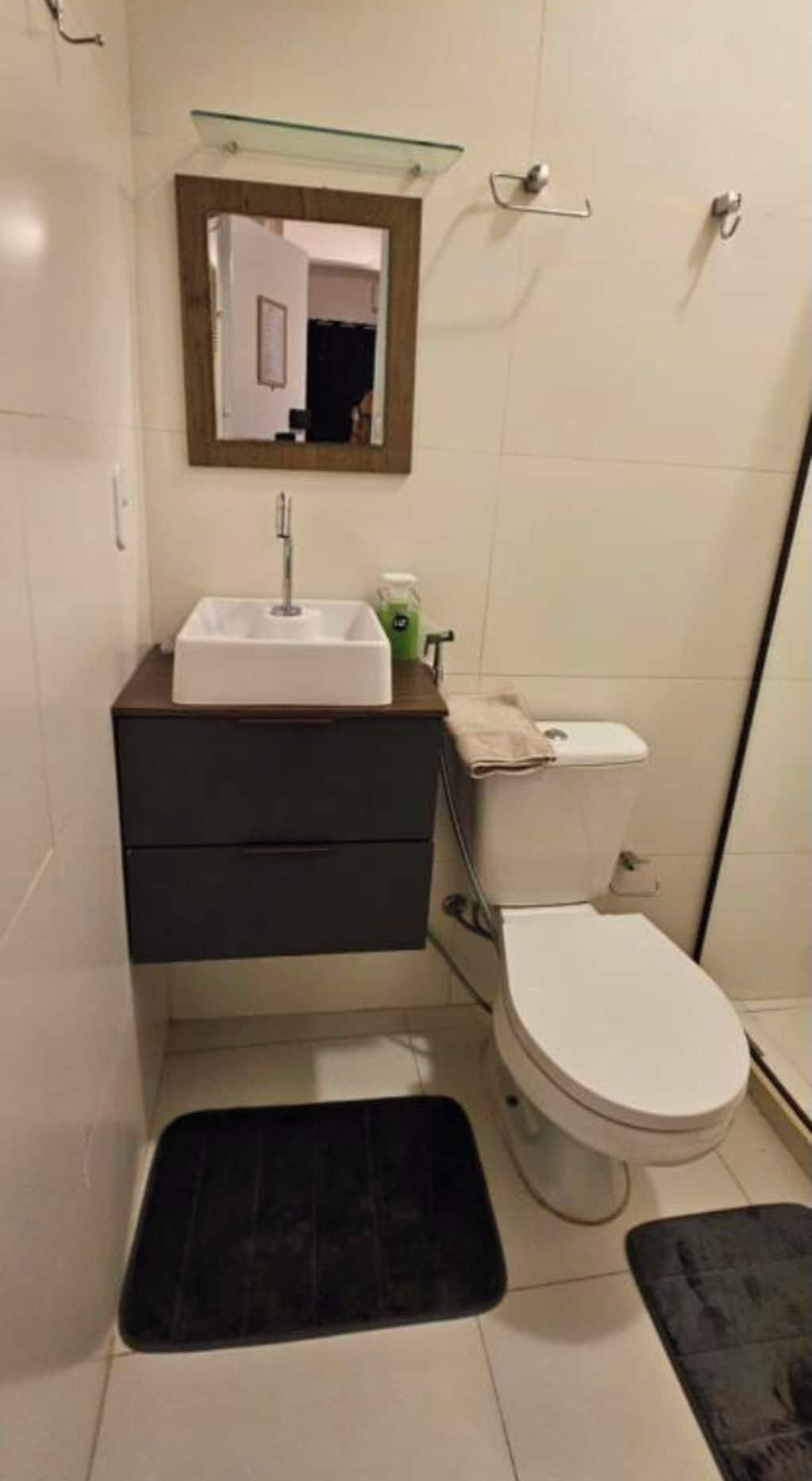 Comodidades do quarto Aconchegante Loft Pé na Areia