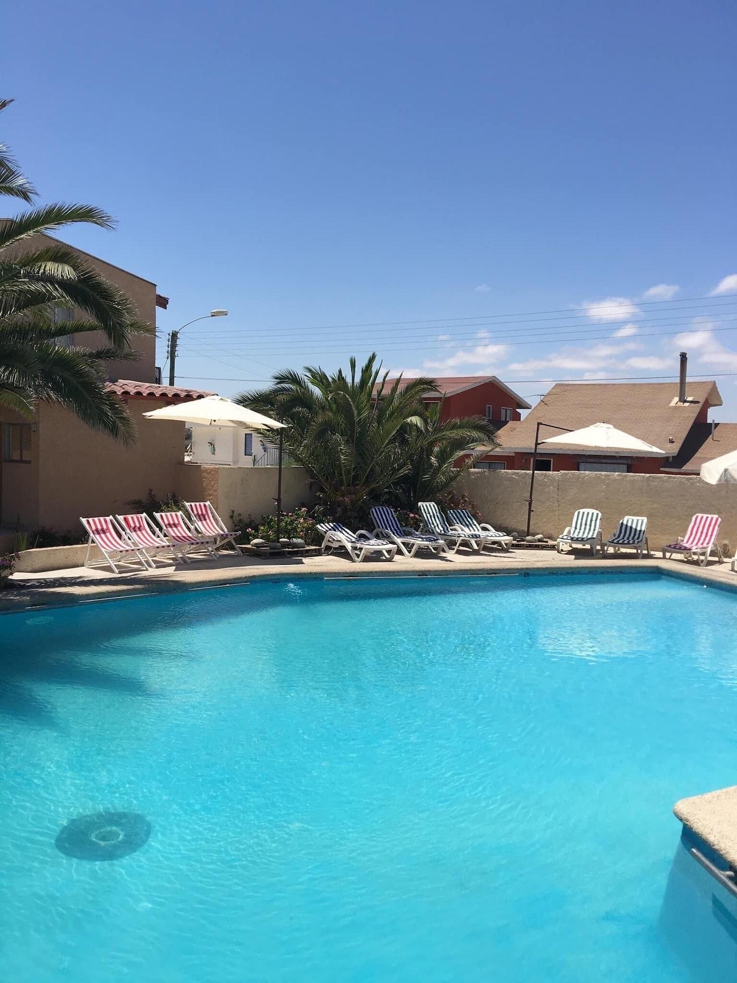 Vista Piscina Apart hotel playa blanca