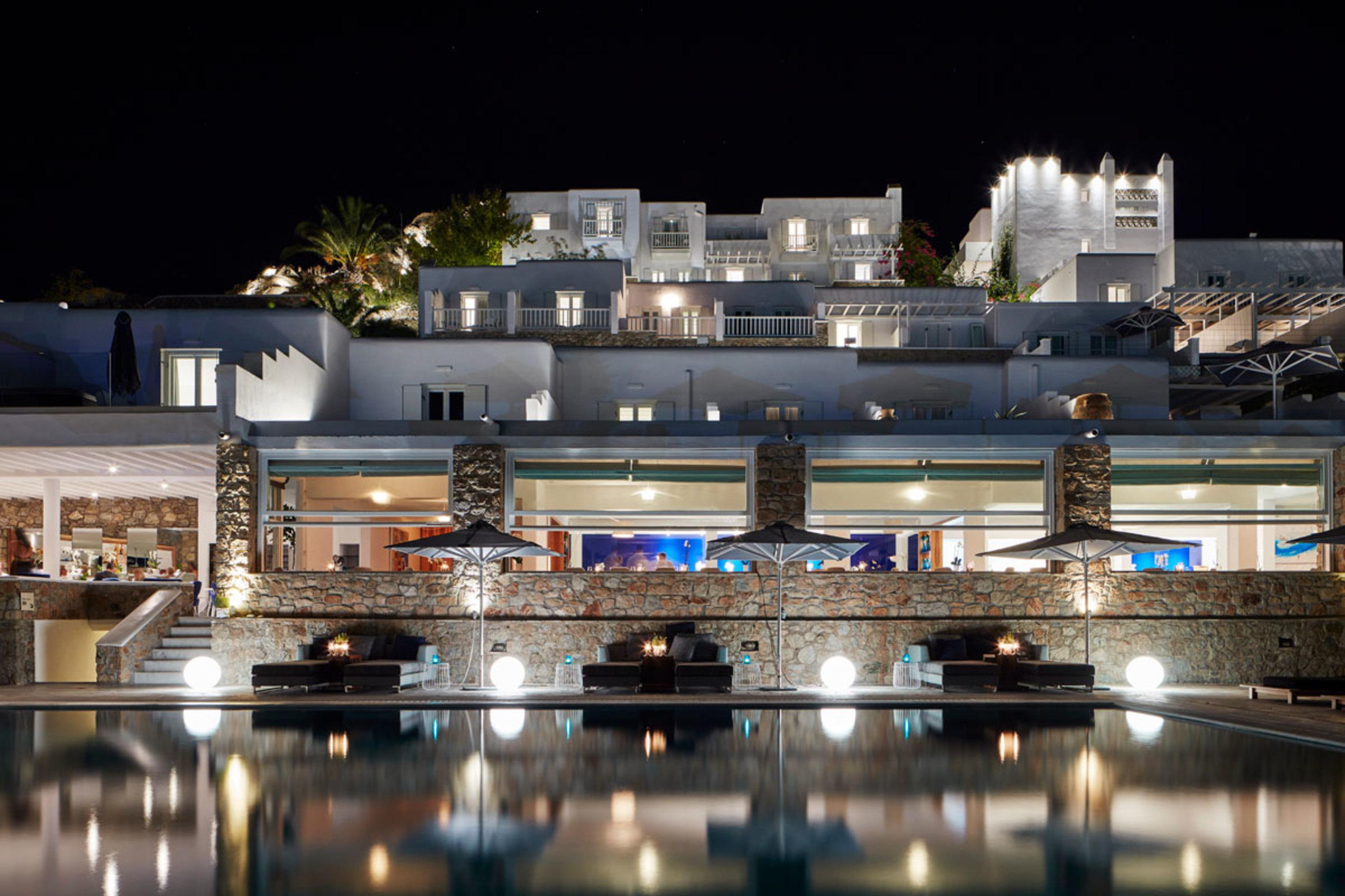Vista Exterior Myconian Ambassador Hotel Relais & Chateaux