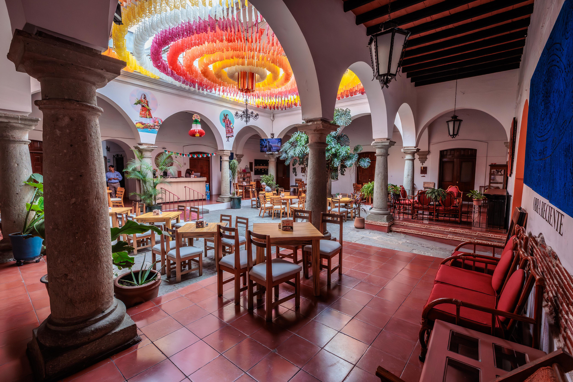 Vista Interior Hotel Posada Casa de la Tía