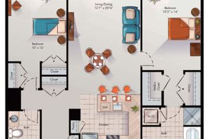 Alquiler Temporario - 2 Bedroom Furnished Apartment near National Museum 2 Apts