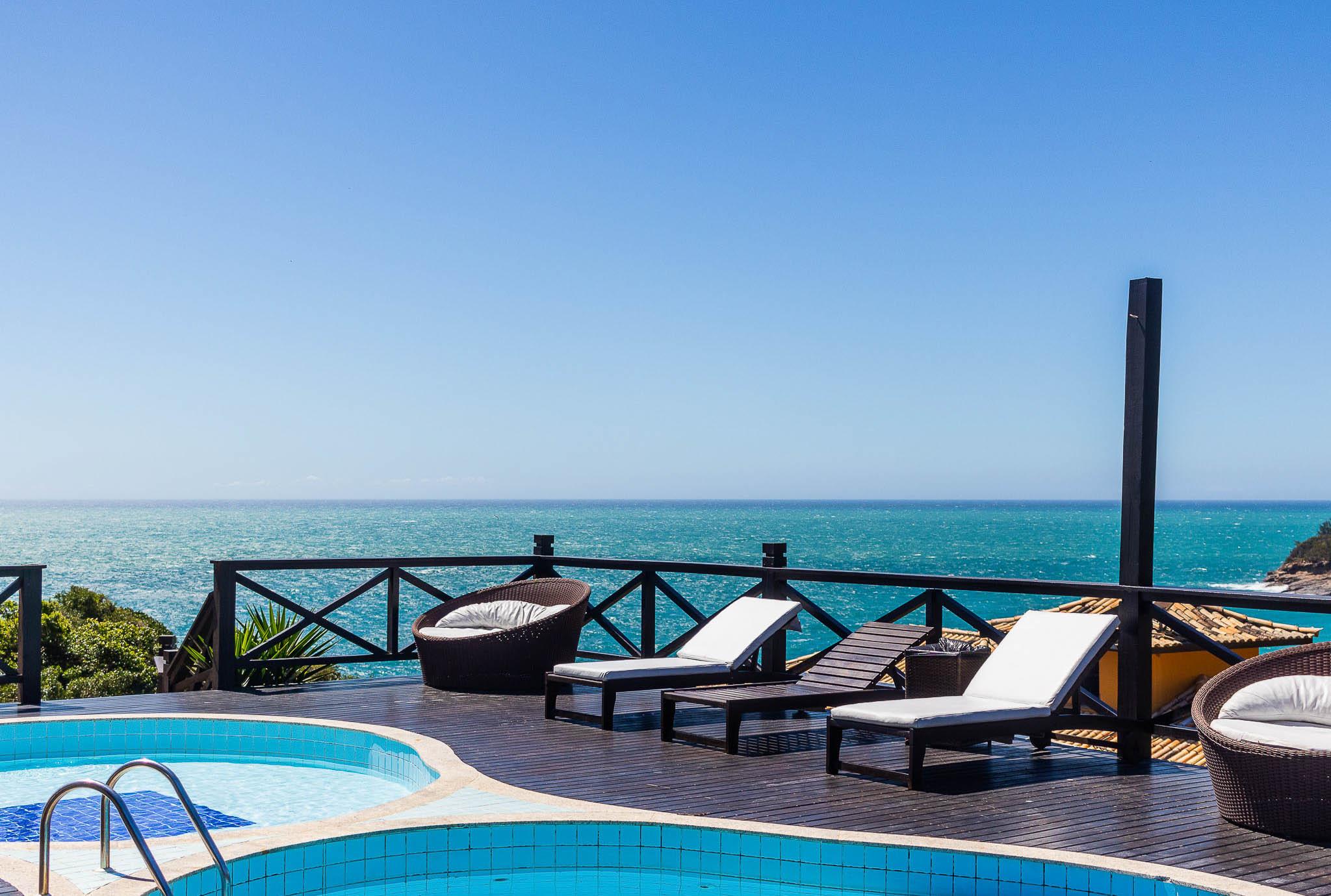 Vista Piscina Hotel Pousada Brava Club