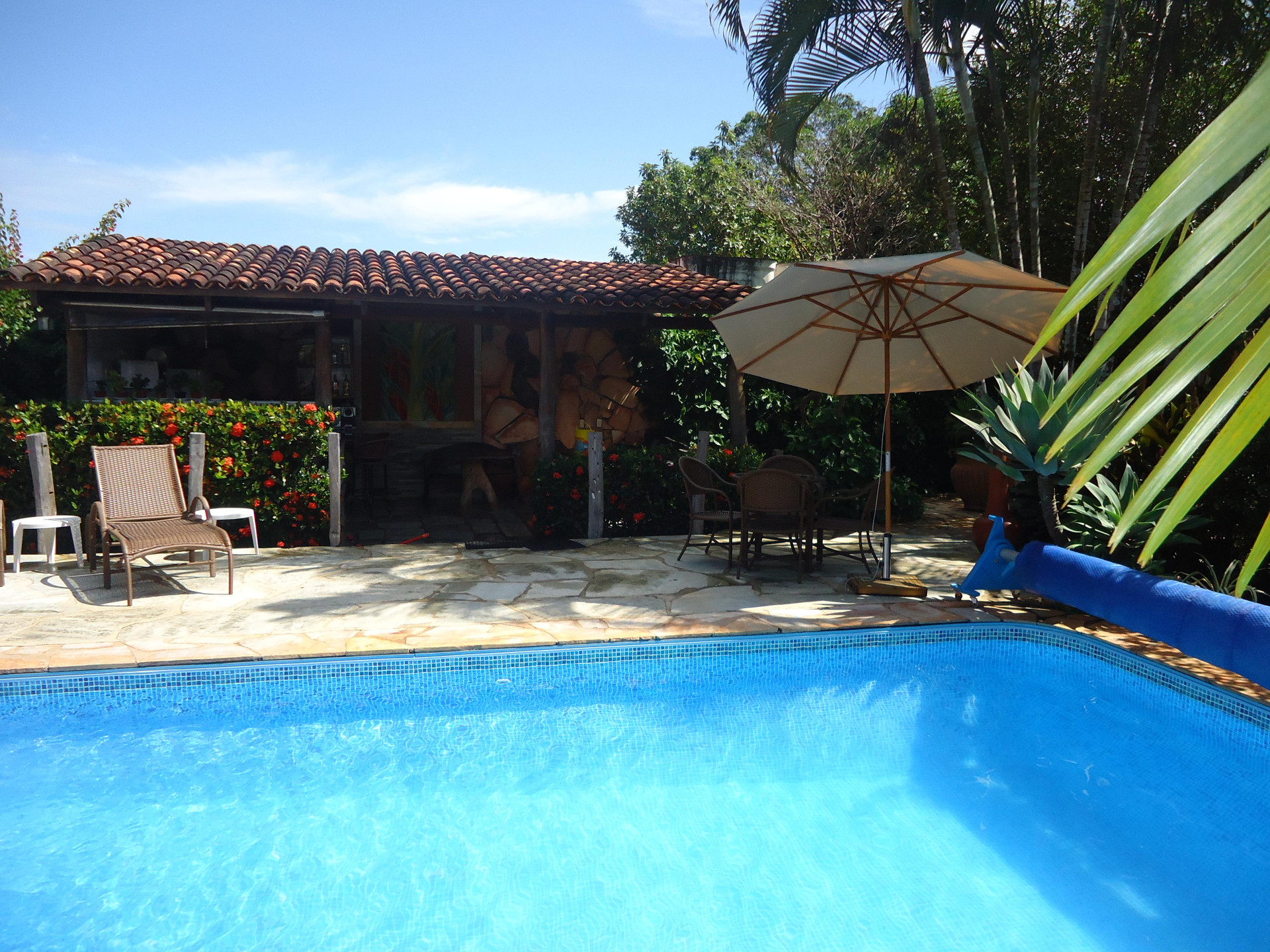 Vista Piscina Pousada Casa Grande