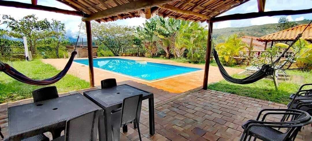 Vista Piscina San Rafael del Campo Barichara
