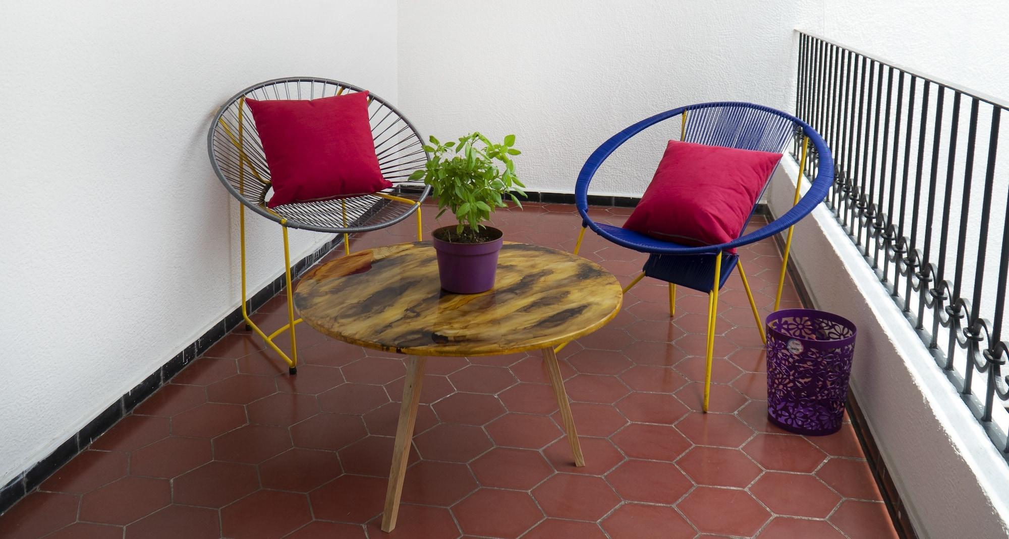 Vista Lobby Casa Colores Hostal