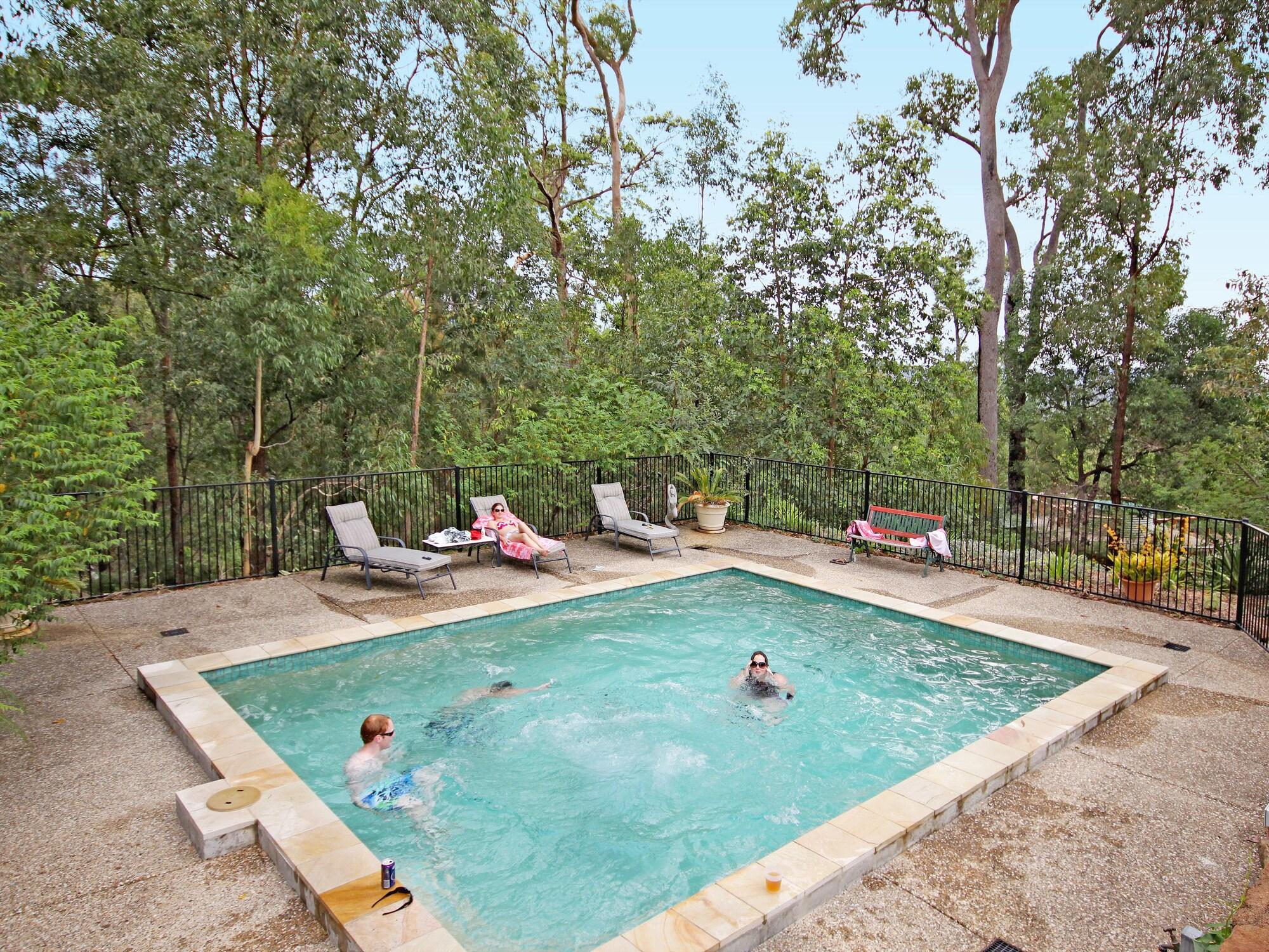 Vista Piscina Wallaby Ridge Retreat