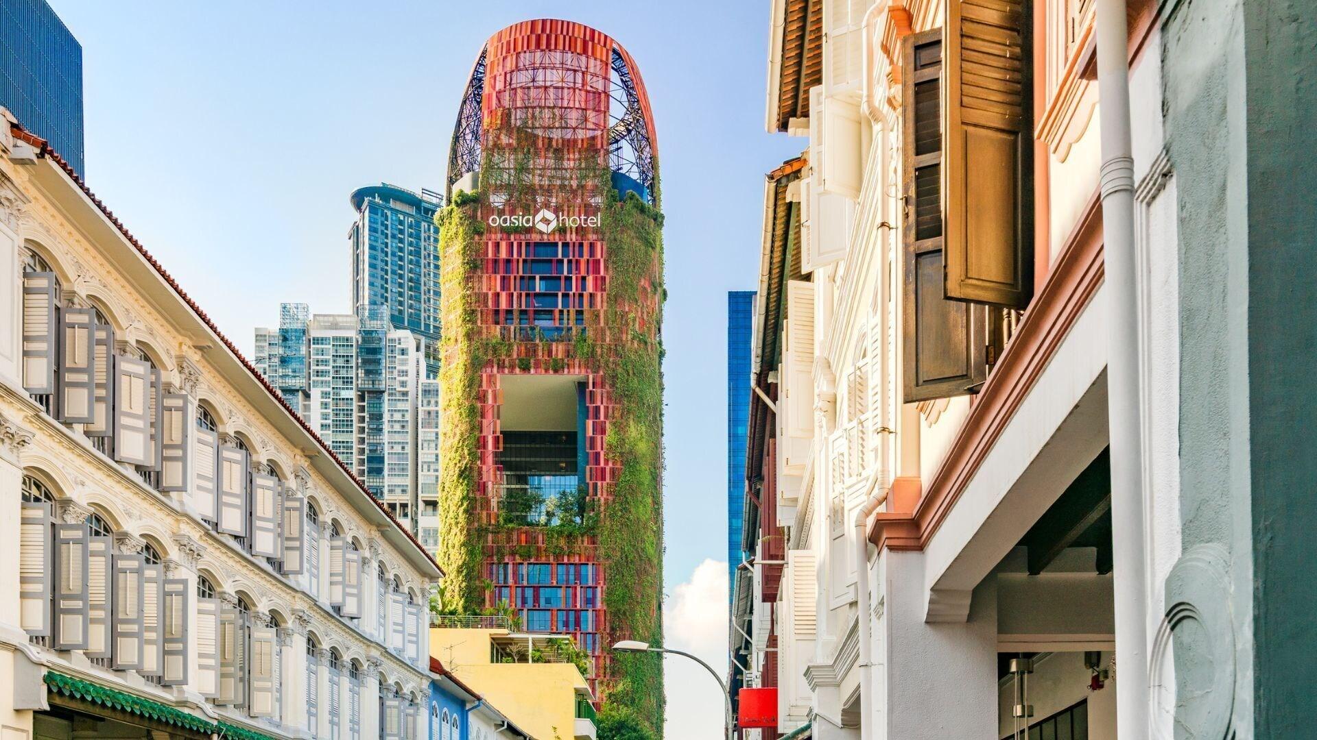 Vista Exterior Oasia Hotel Downtown Singapore by Far East Hospitality