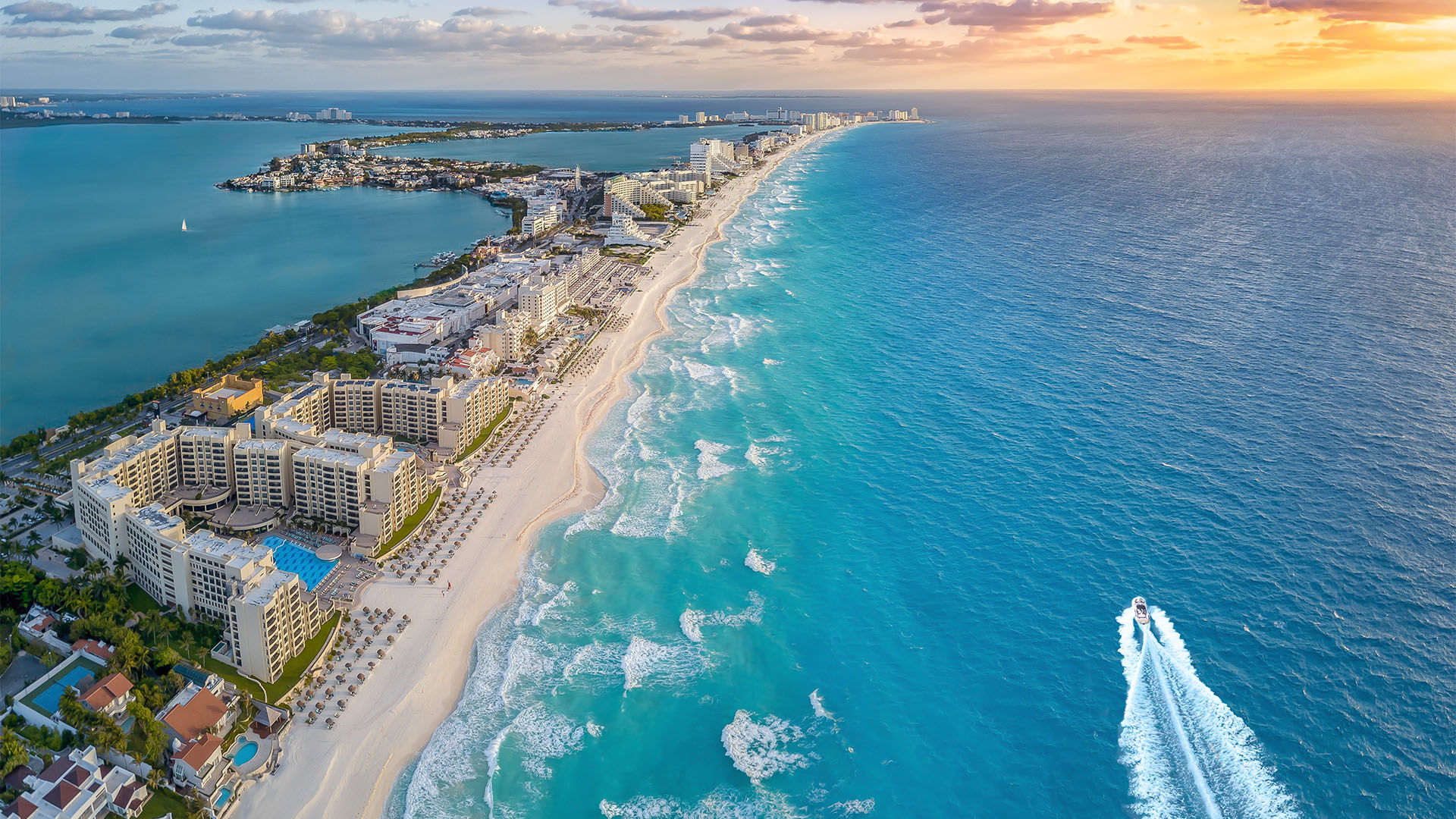 cancun drone video