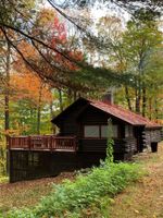 Renta temporal - Charming Traditional Log Cabin In Between Mt. Snow And Stratton with Sauna/WIFI