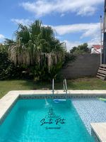 Alquiler Vacacional - Vivisierras, Villa Carlos Paz, cabaña La Pinta, pileta privada climatizada.