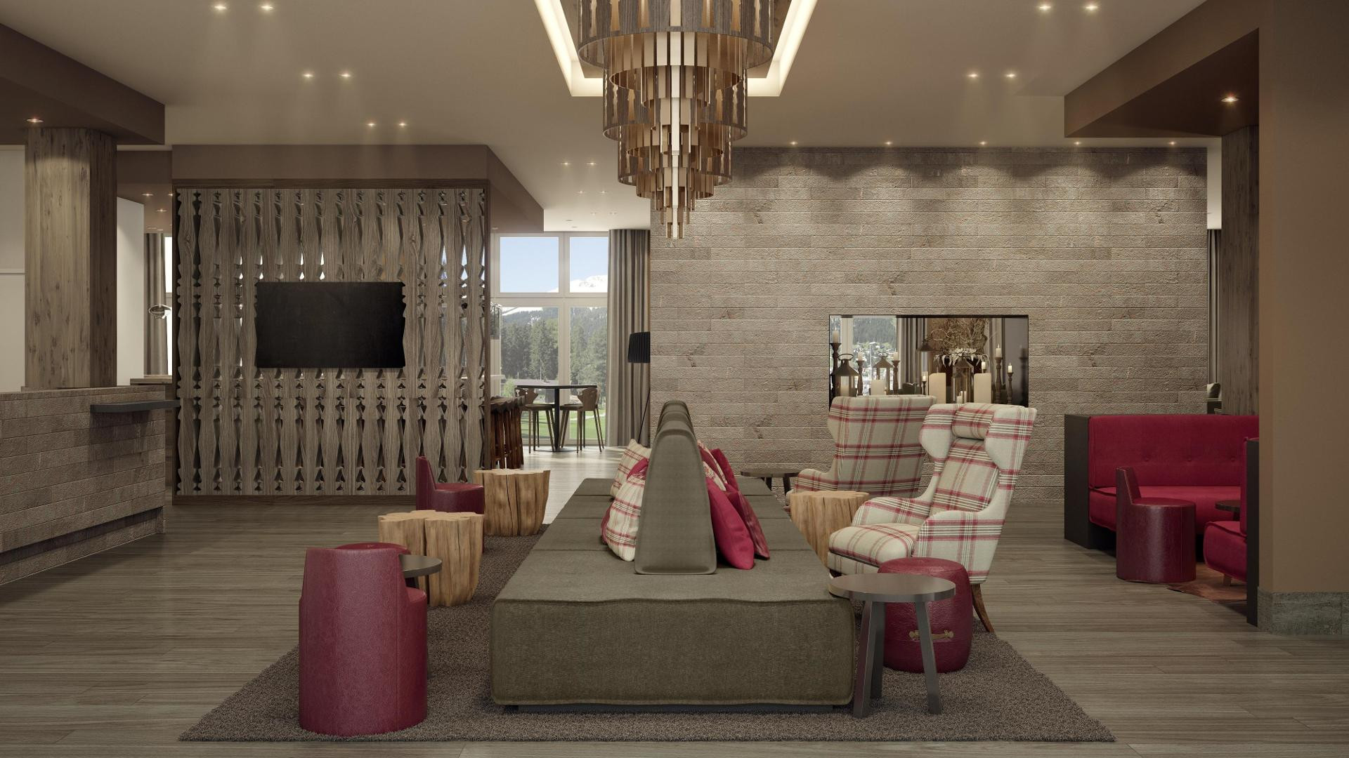 Vista Lobby AMERON Davos Swiss Mountain Resort