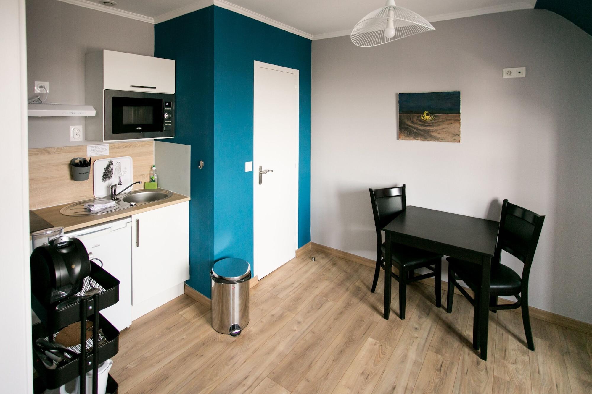 Equipamiento de Habitación Le Cotentin Appart'hôtels & Restaurant 'le Cot'