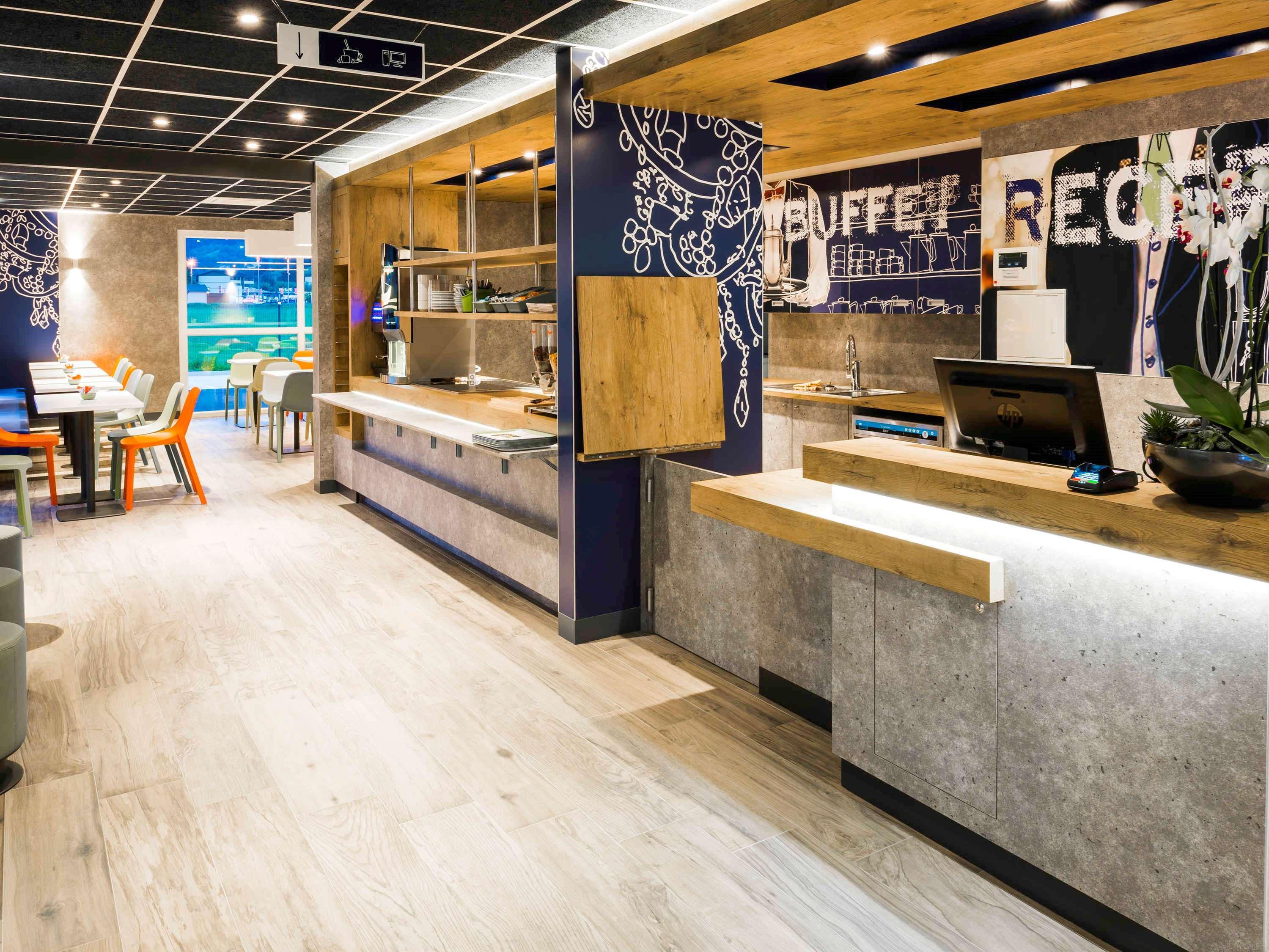 Vista Lobby ibis budget Sallanches Pays du Mont Blanc