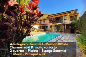Alquiler Vacacional - Casa 02 Mansão Bardo 2 qts Piscina Petrópolis RJ