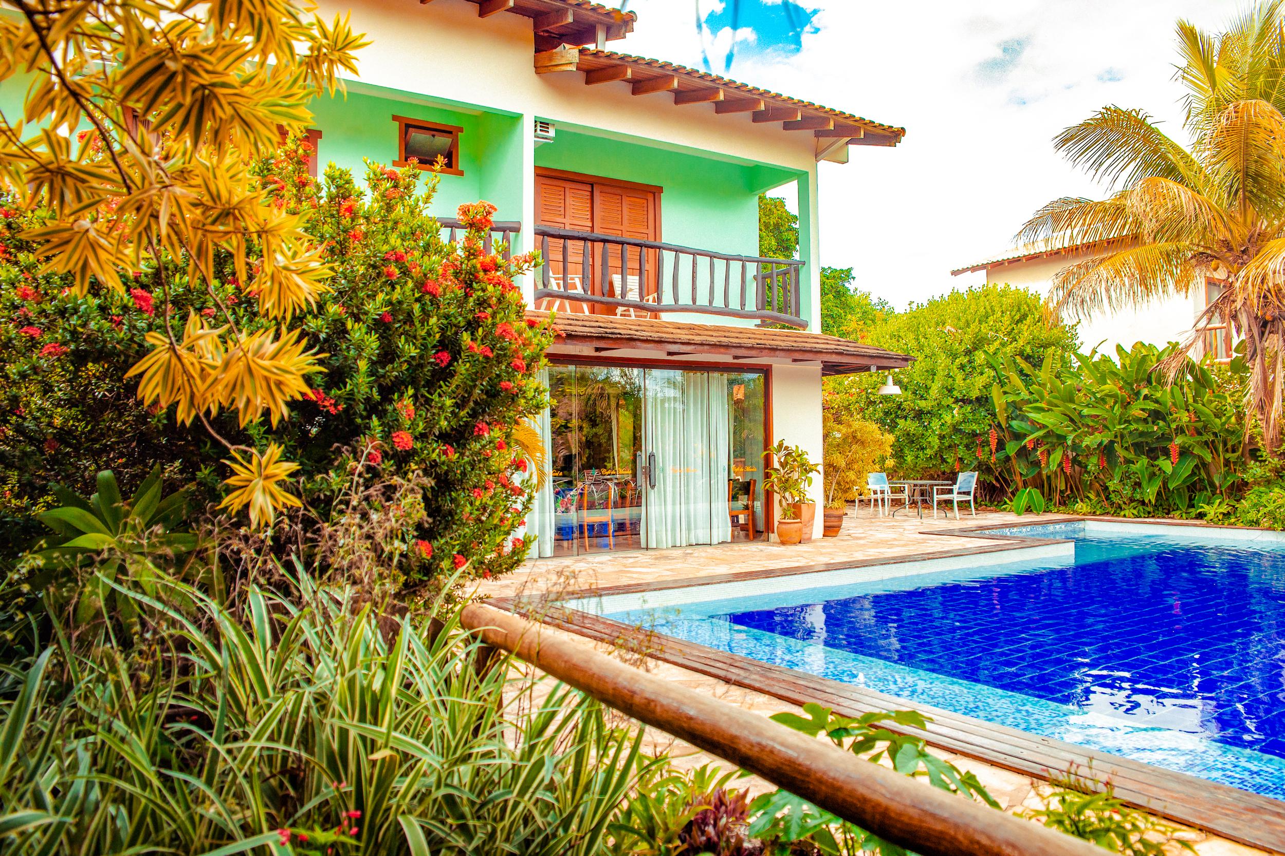 Vista Piscina Pousada Chamamé