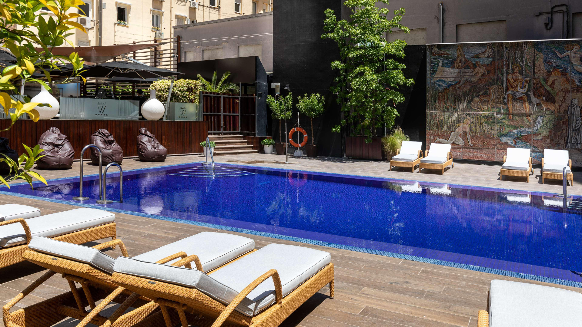 Vista Piscina Wellington Hotel & Spa Madrid