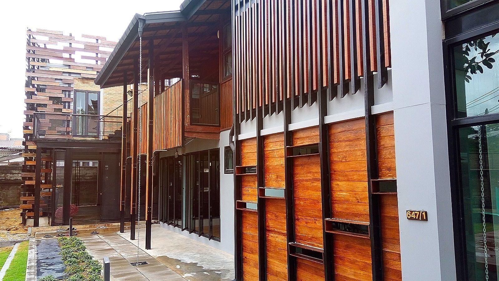 Vista Exterior Baan Mai Kradan Hostel Chiang Rai