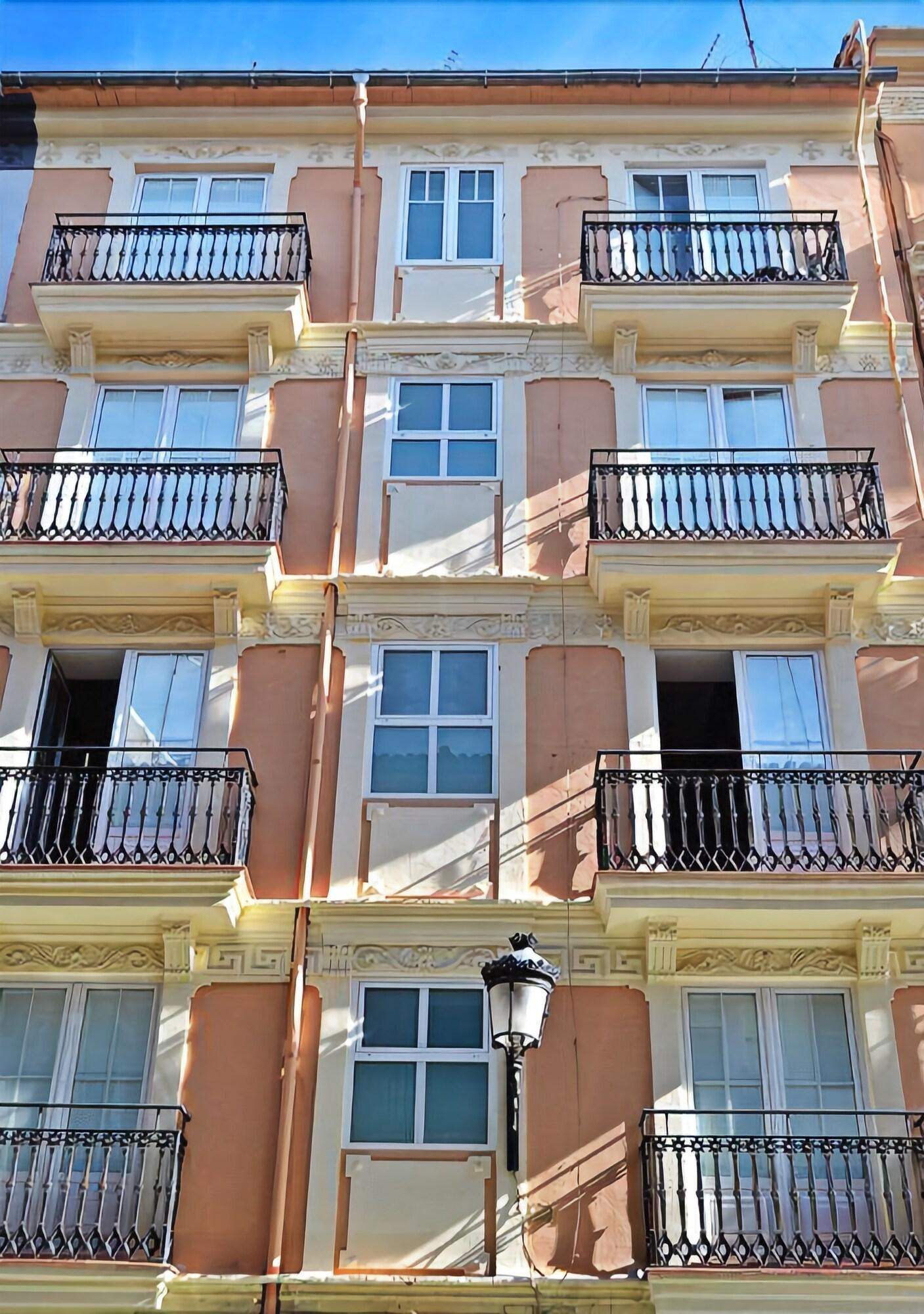 Vista da fachada València Centre Túria Apartamento