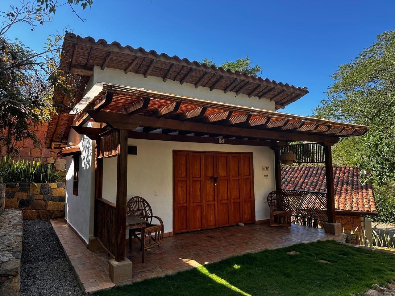 Vista Exterior Casa del Arbol Barichara