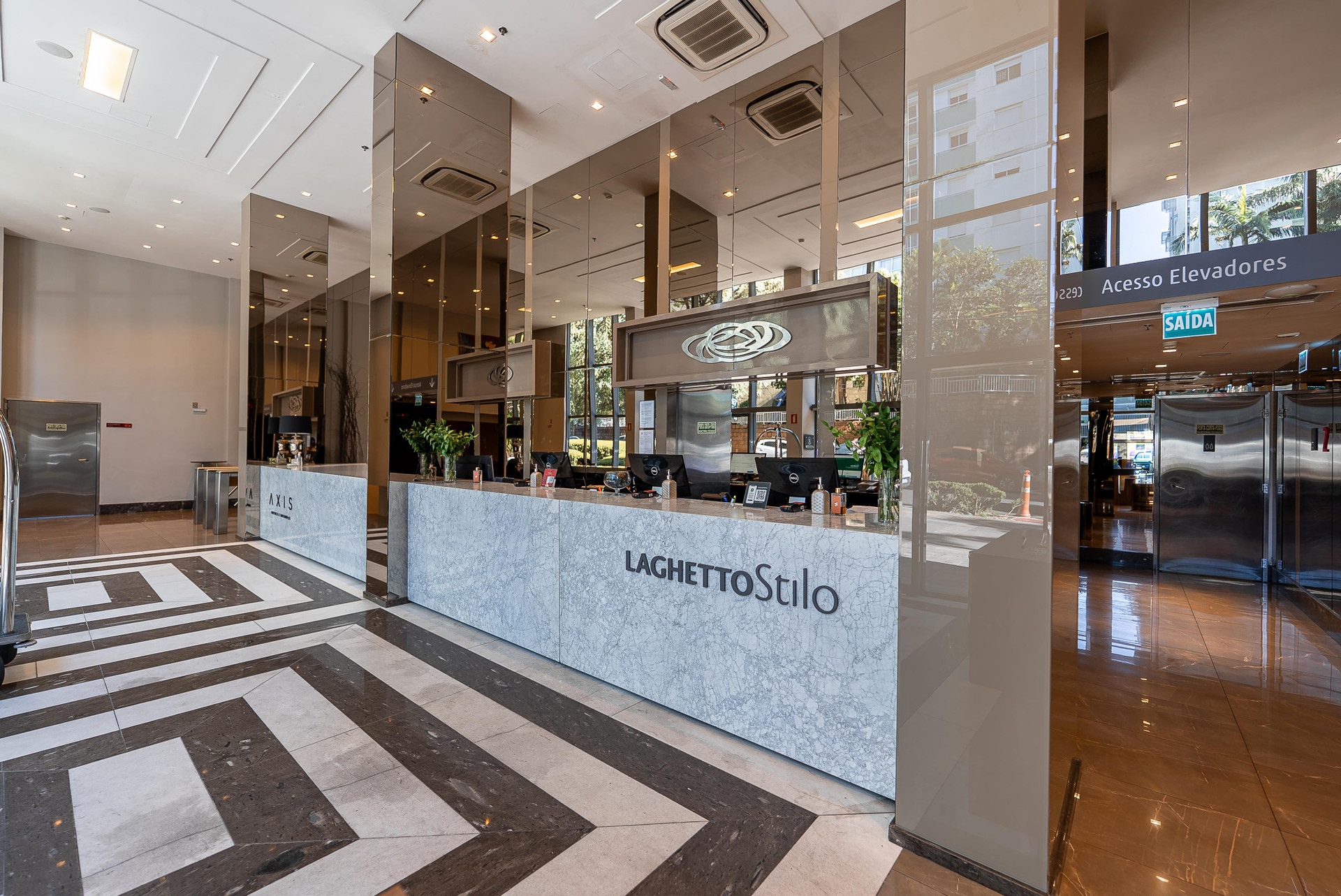 Vista Lobby Hotel Laghetto Stilo Higienópolis