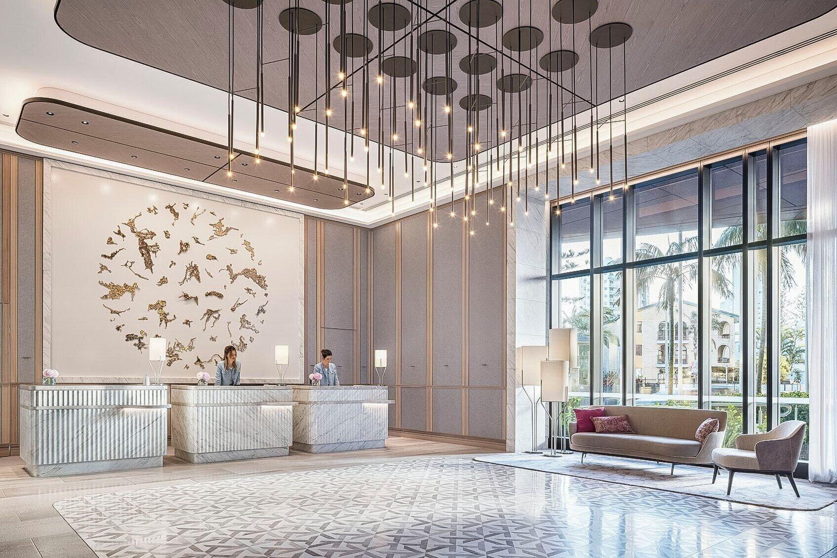 Vista Lobby The Langham, Gold Coast and Jewel Residences
