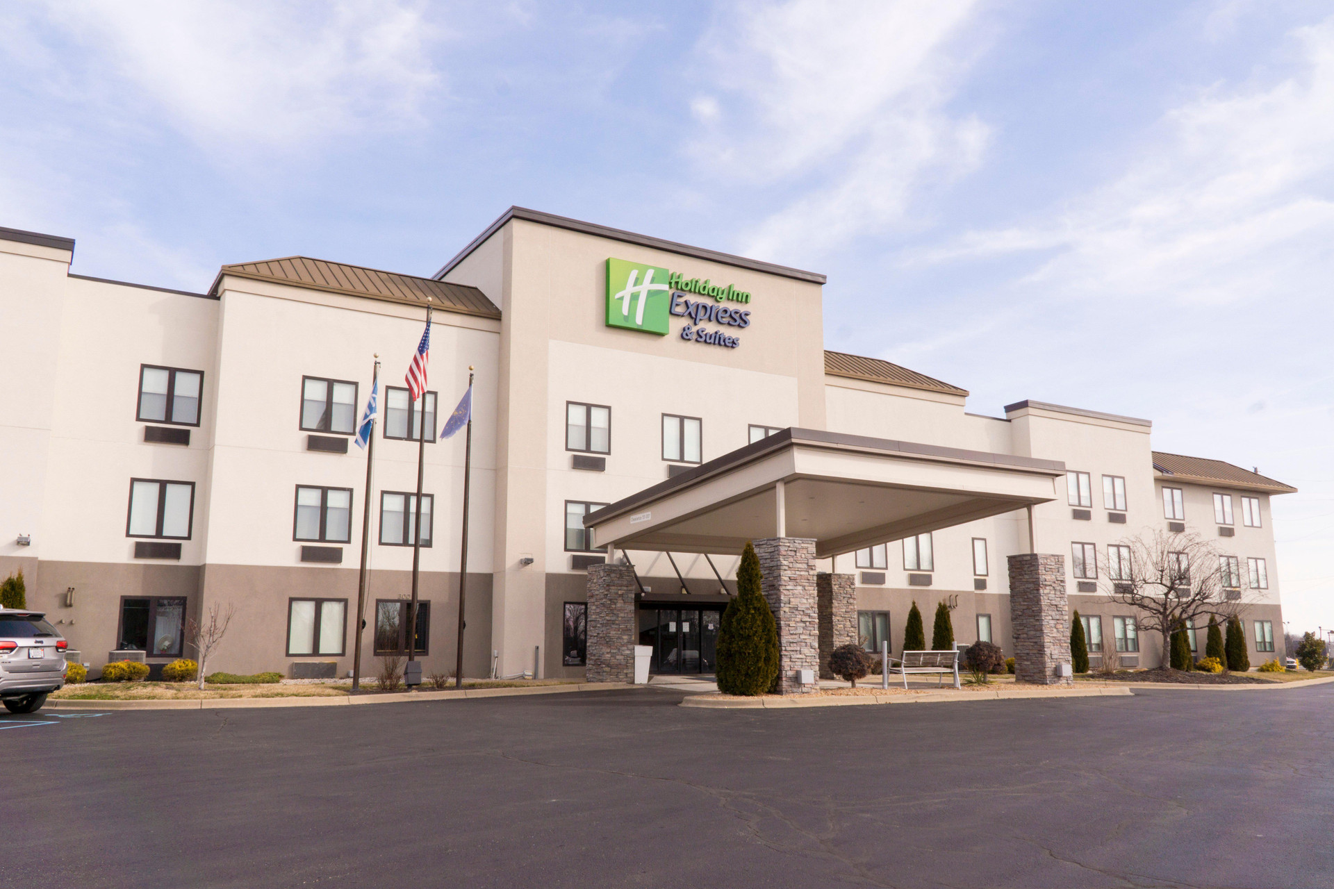 Vista Exterior Holiday Inn Express & Suites Madison