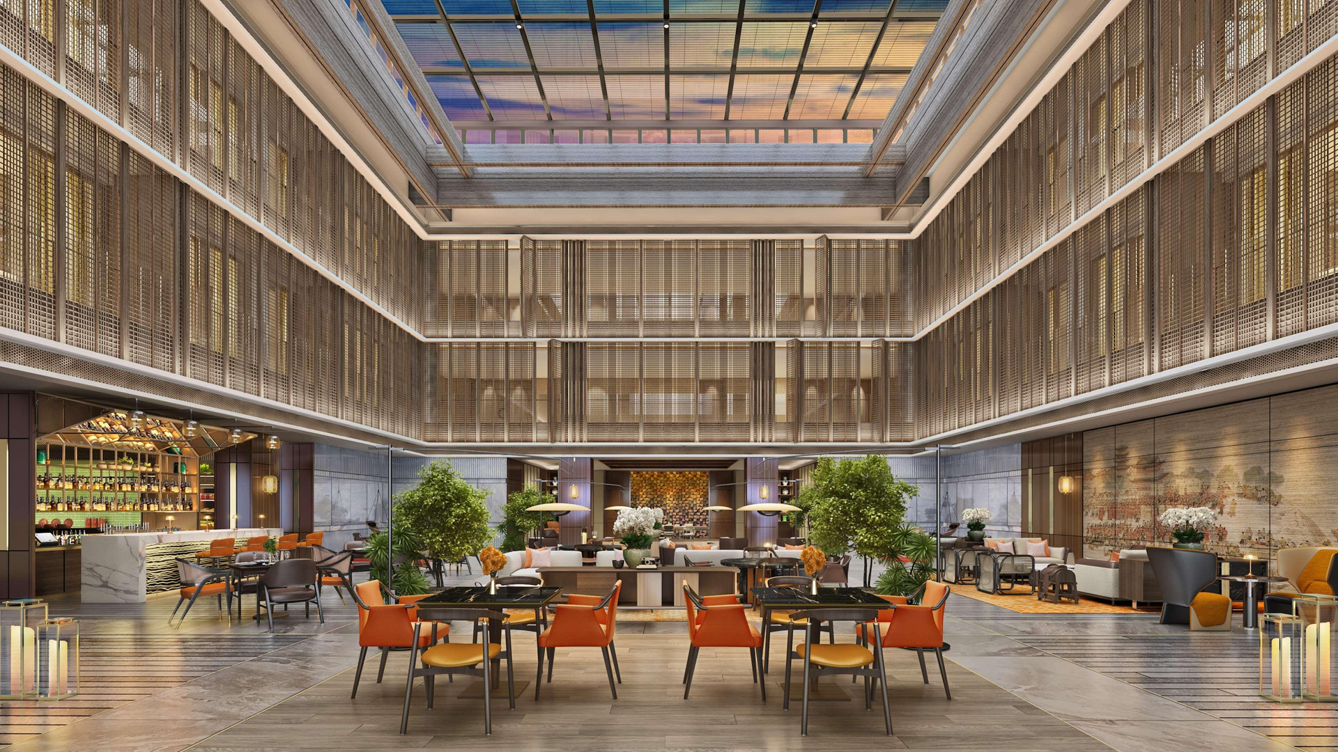 Vista Lobby Canopy by Hilton Xi'an Qujiang