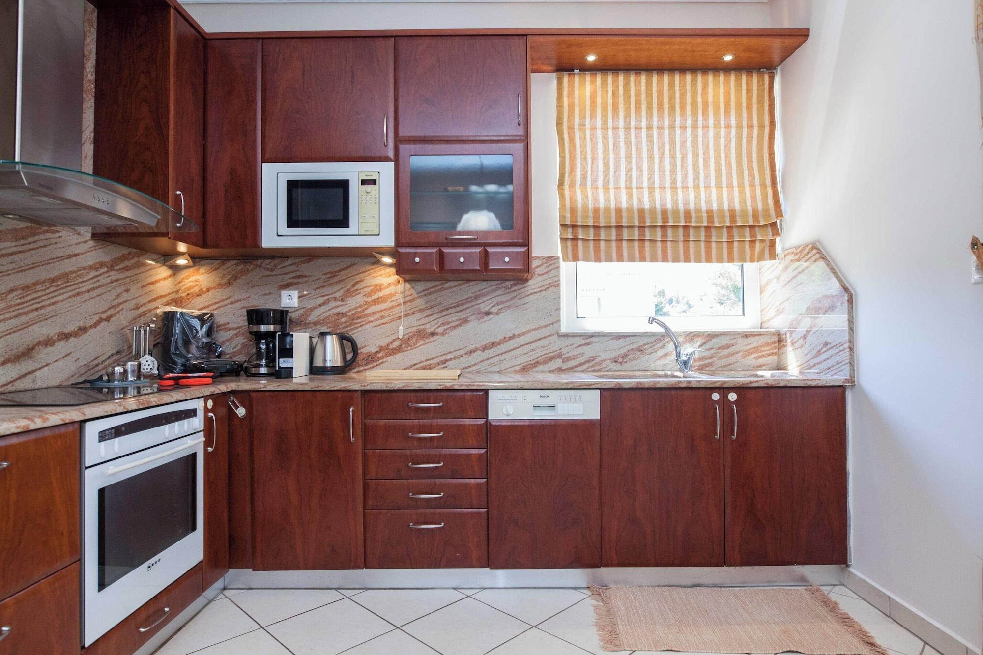 Equipamiento de Habitación Luxe 3 Bd Penthouse 5 Min from Drosia