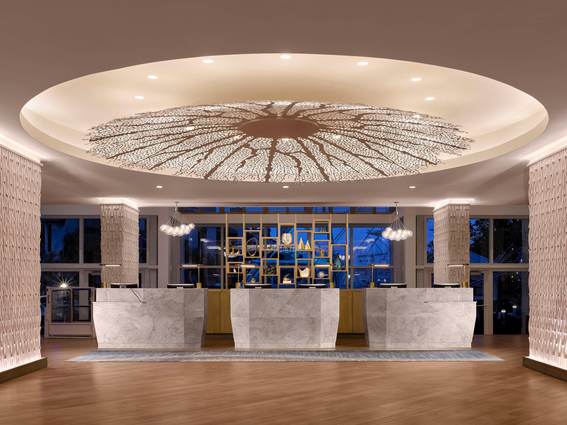 Vista Lobby Hilton Fort Lauderdale Marina