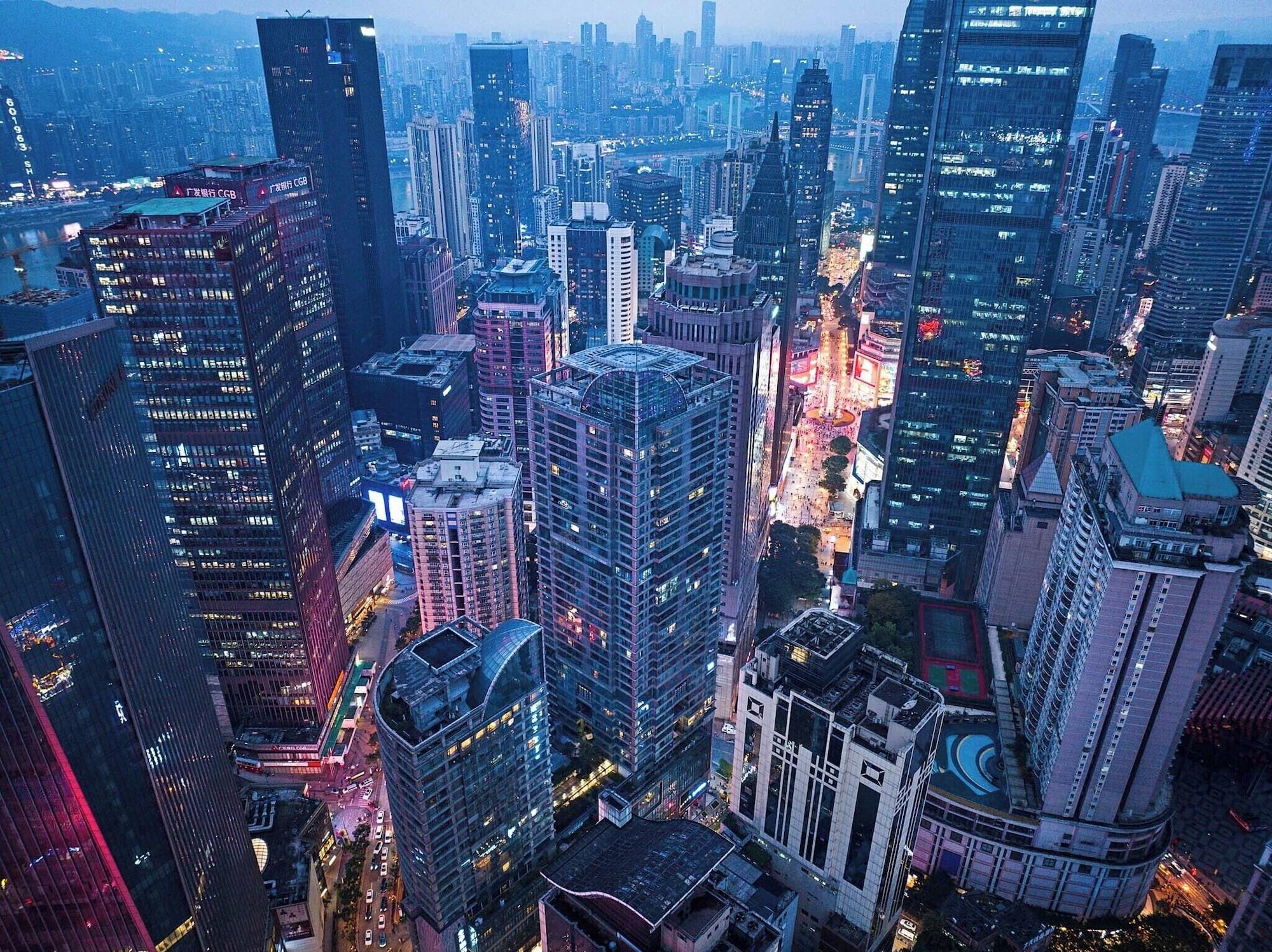 Vista Exterior KW Sky View Hotel -Chongqing Jiefangbei Pedestrian Street Hongyadong Branch