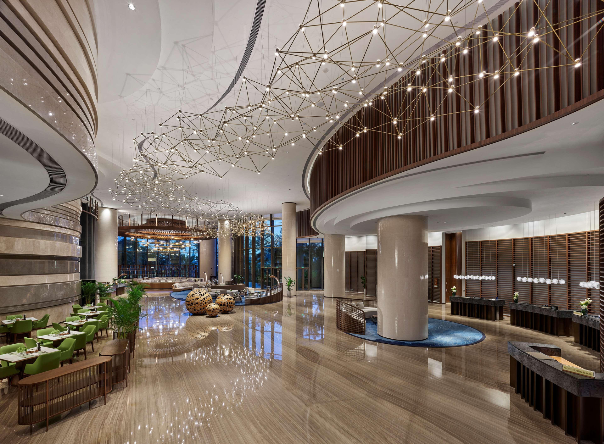 Vista Lobby Hilton Hainan Ocean Flower Island