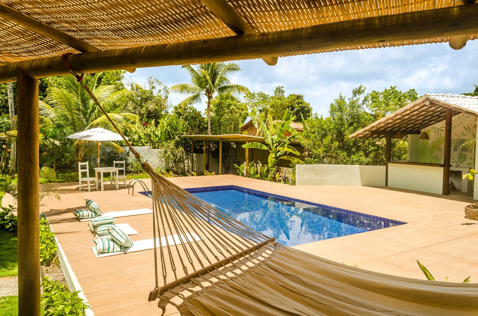 Vista Piscina Pousada Villa Bahia