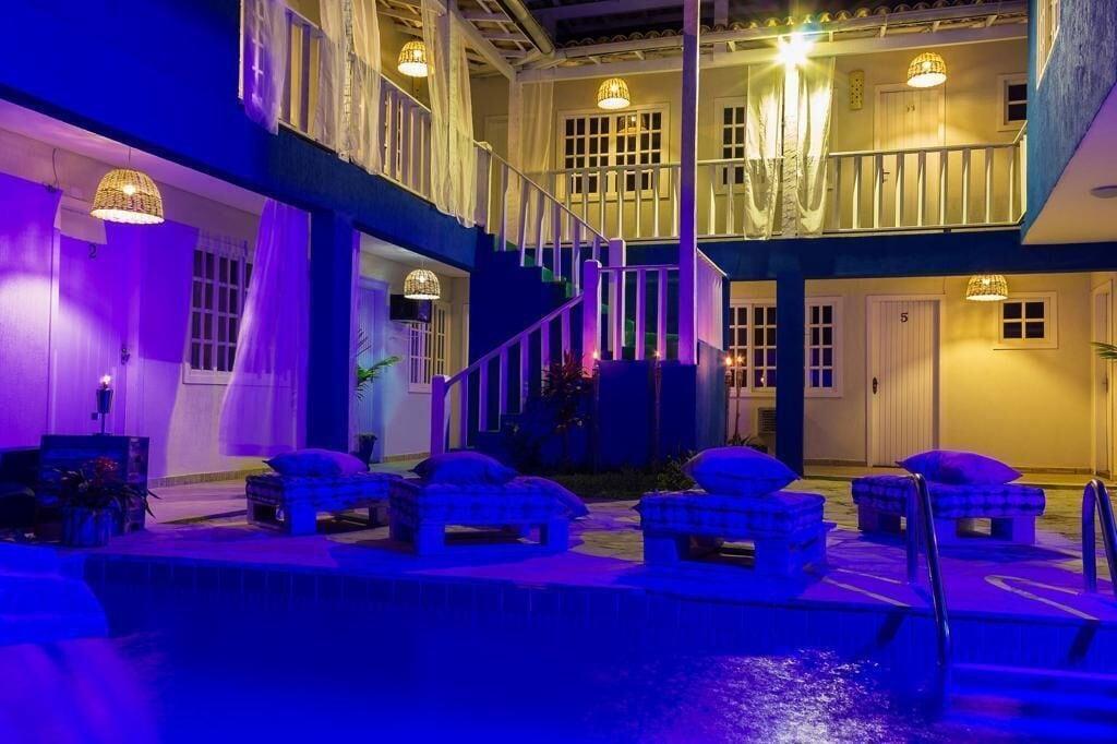 Vista Piscina Pousada Maresia Buzios
