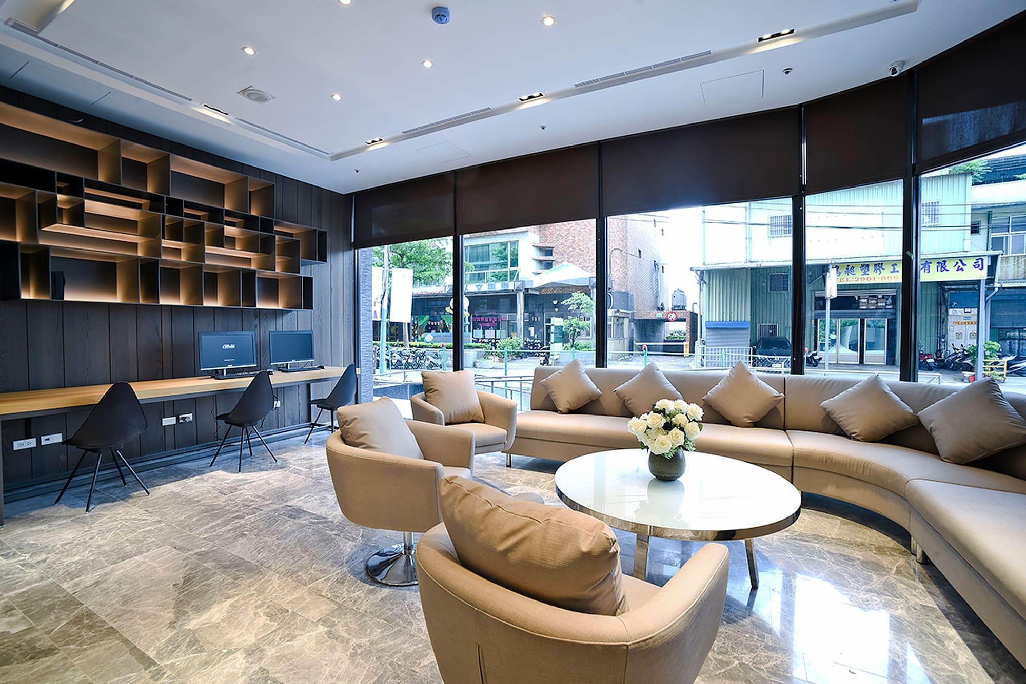 Vista do lobby Yidear Hotel