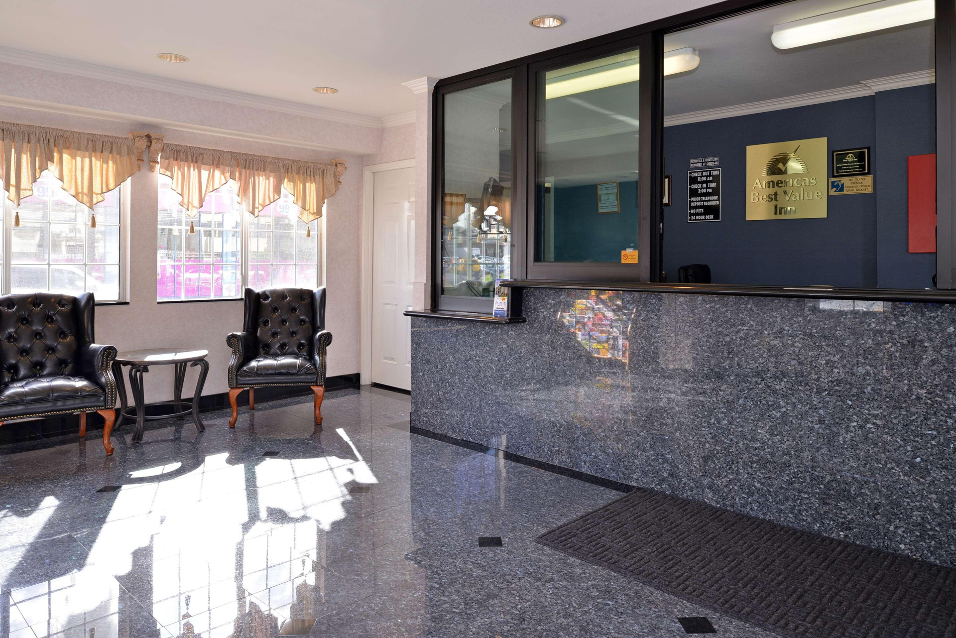 Vista Lobby Americas Best Value Inn Hollywood Los Angeles