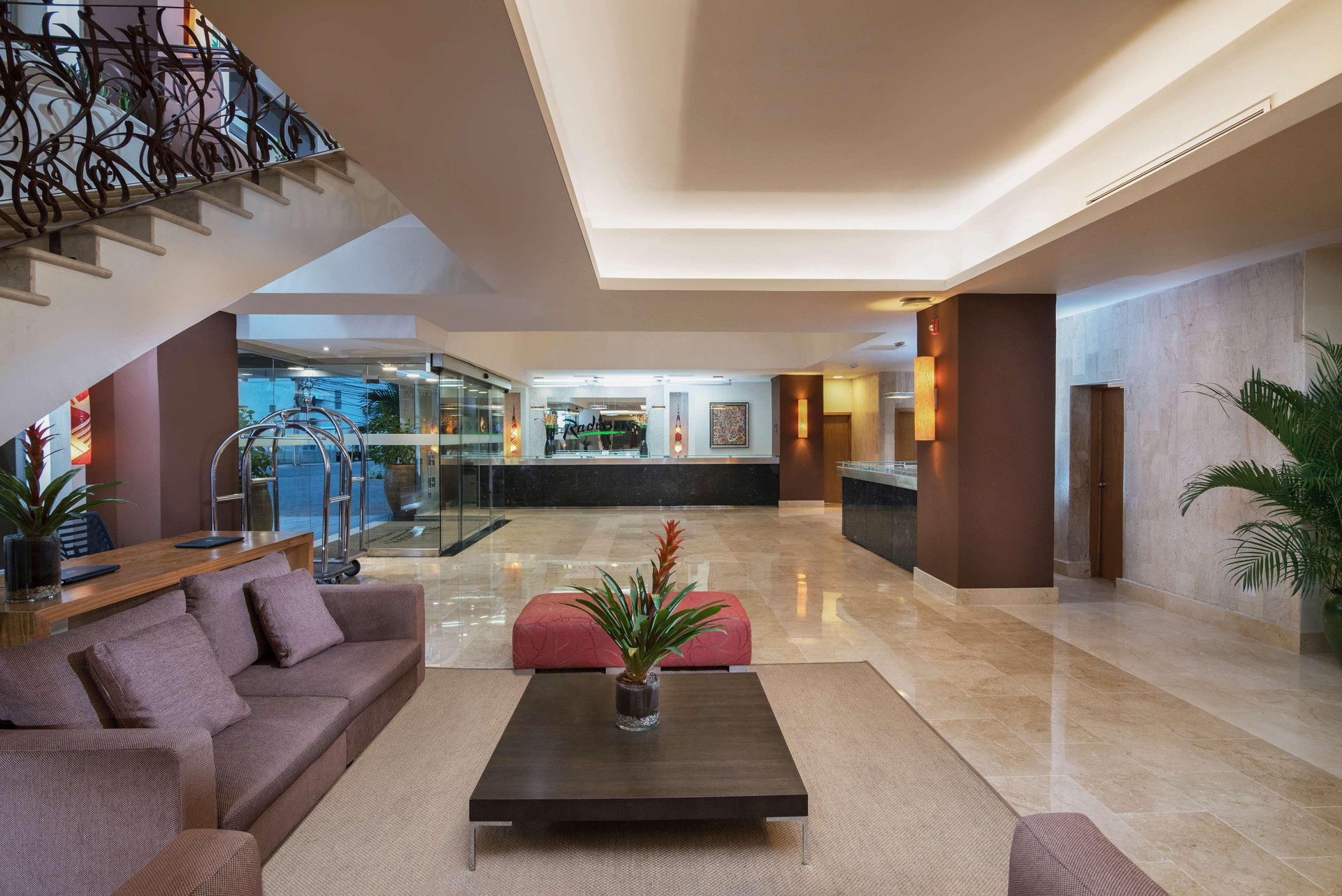 Vista Lobby Radisson Hotel Santo Domingo