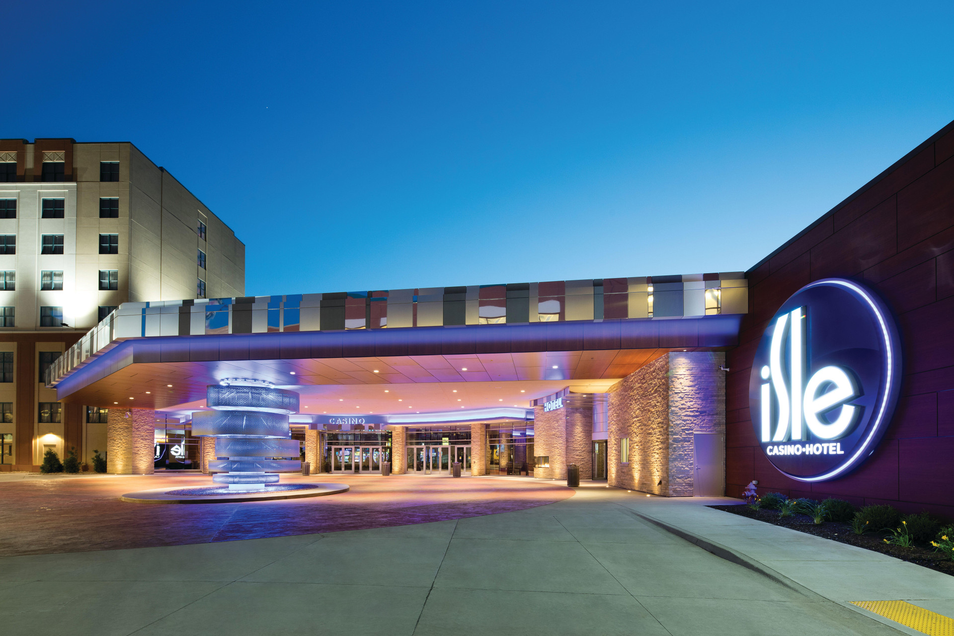 Vista do lobby Isle Casino Hotel Bettendorf - A Caesars Rewards Destination