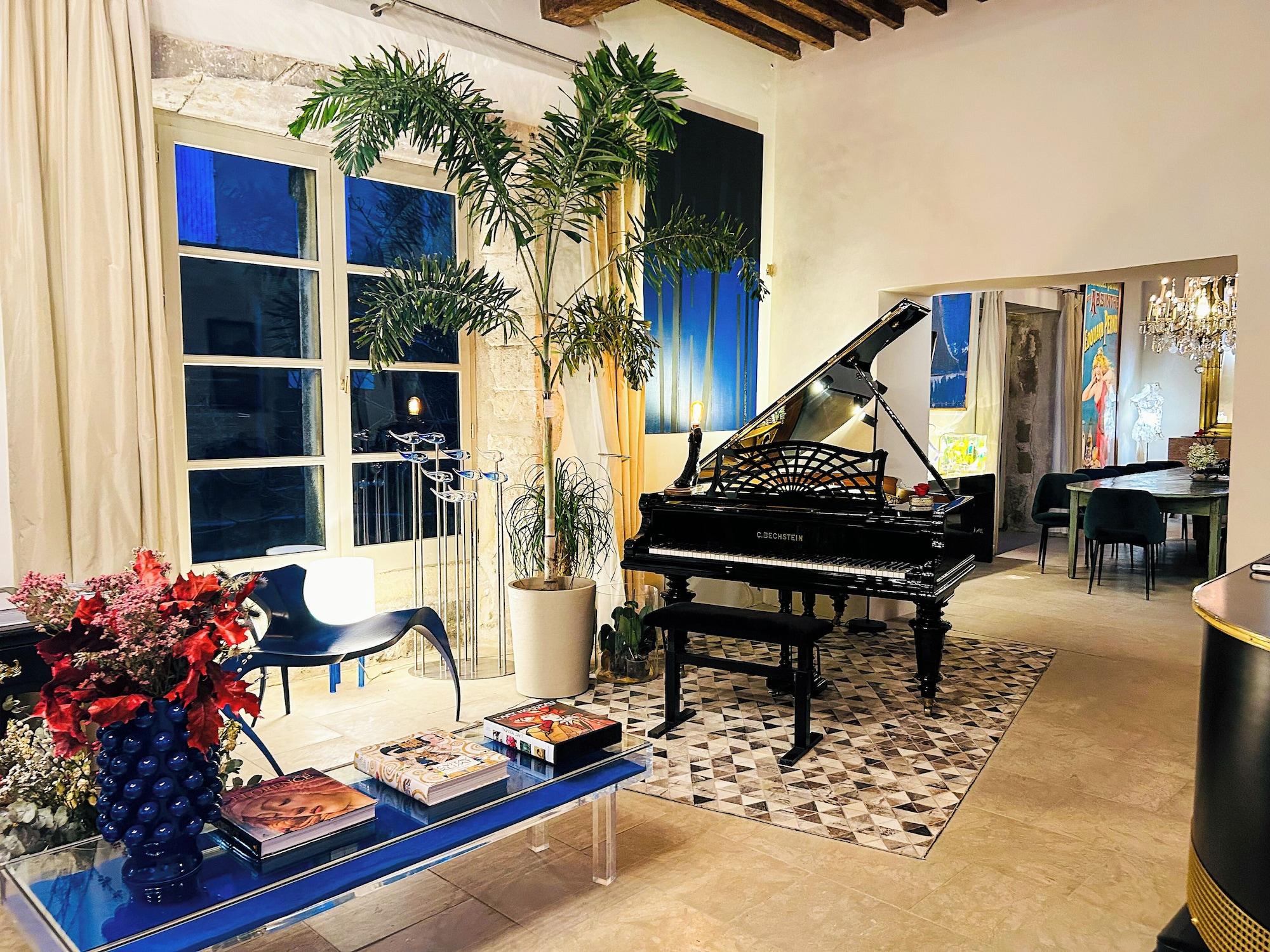 Vista Lobby Villa Troletti, hôtel particulier de luxe en provence